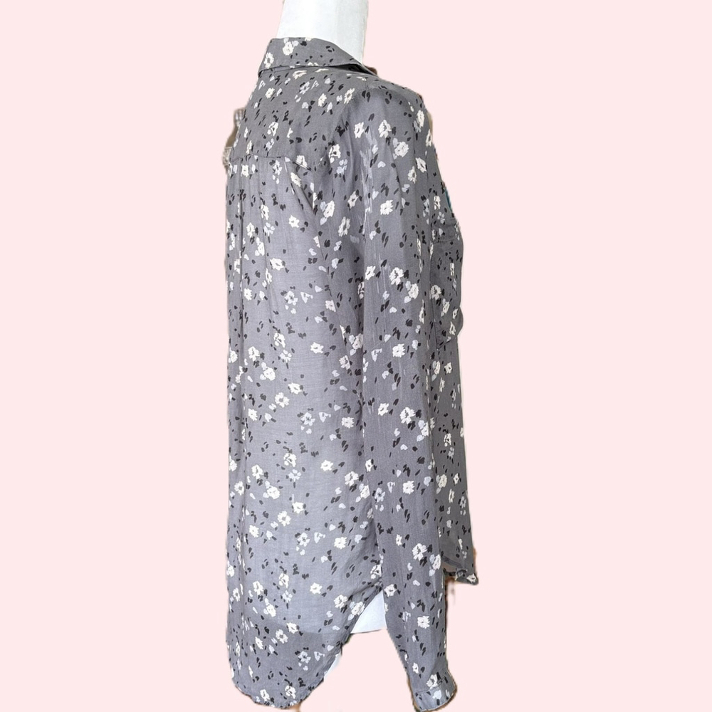 Anthropologie Cloth & Stone Floral Blouse Extra Small - Picture 5 of 13